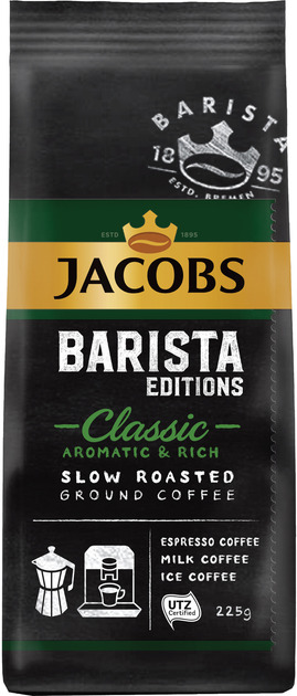 Кава мелена Jacobs Barista Classic 225г